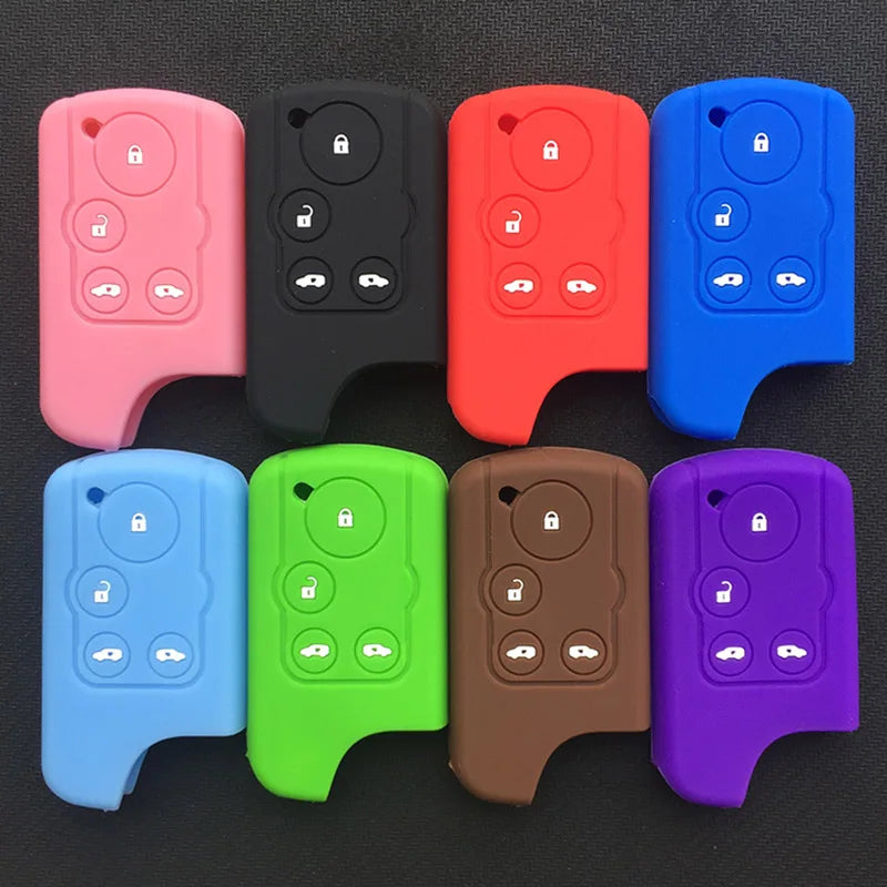 HONDA STEPWAGON 4 Button Silicon key fob case Cover with Sliding Doors. Also fits Freed, Elysion, Stepwgn Spada, Step Wagon, RK, RK5, Shuttle. Japanese Import rubber shell.