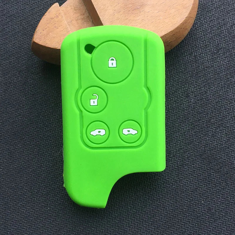 HONDA STEPWAGON 4 Button Silicon key fob case Cover with Sliding Doors. Also fits Freed, Elysion, Stepwgn Spada, Step Wagon, RK, RK5, Shuttle. Japanese Import rubber shell.