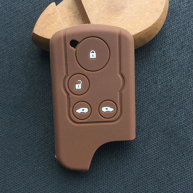 HONDA STEPWAGON 4 Button Silicon key fob case Cover with Sliding Doors. Also fits Freed, Elysion, Stepwgn Spada, Step Wagon, RK, RK5, Shuttle. Japanese Import rubber shell.