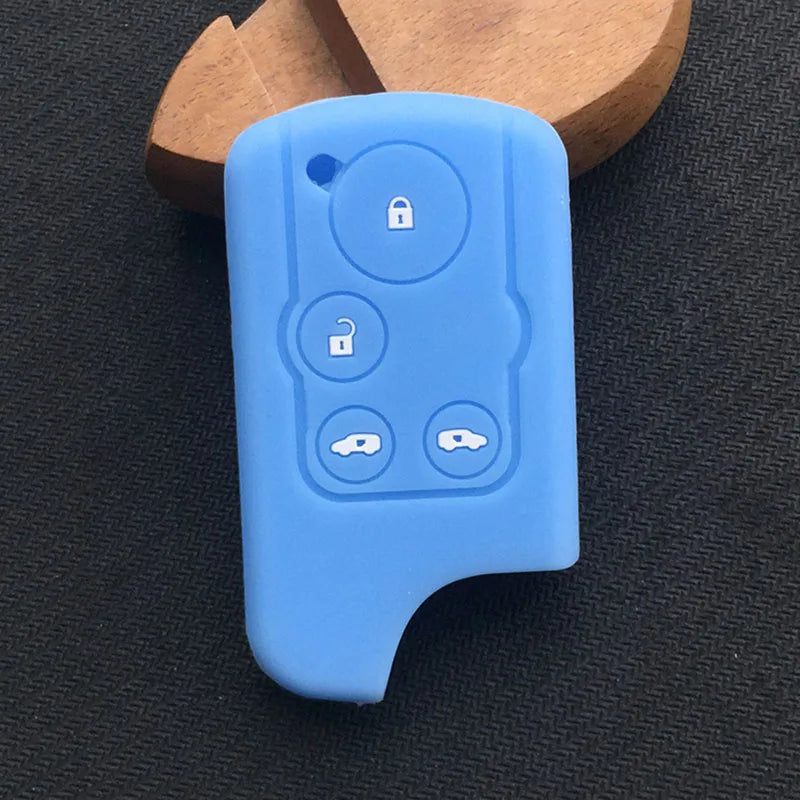 HONDA STEPWAGON 4 Button Silicon key fob case Cover with Sliding Doors. Also fits Freed, Elysion, Stepwgn Spada, Step Wagon, RK, RK5, Shuttle. Japanese Import rubber shell.