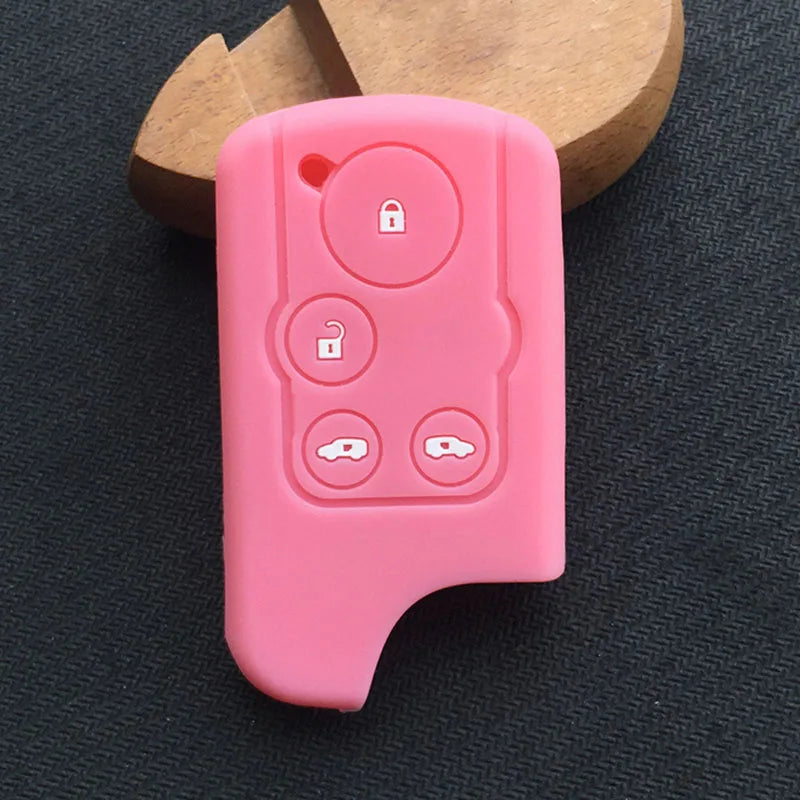 HONDA STEPWAGON 4 Button Silicon key fob case Cover with Sliding Doors. Also fits Freed, Elysion, Stepwgn Spada, Step Wagon, RK, RK5, Shuttle. Japanese Import rubber shell.