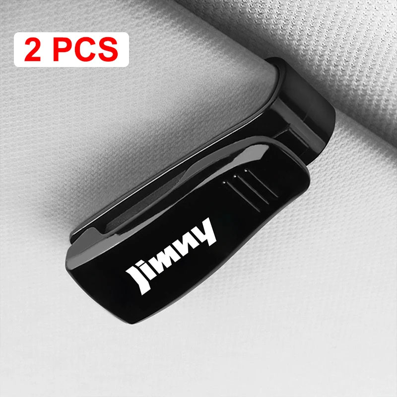 For Suzuki Jimny jb74 jb64 jb43 jb53 Auto Accessories Car Sun Visor Glasses Clip Sunglasses Case Card Ticket Holder Pen Case