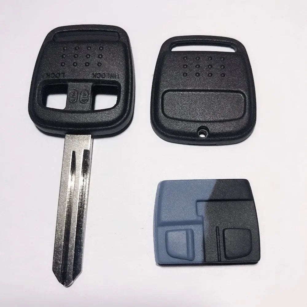 For Nissan Qashqai Elgrand X-TRAIL NAVARA MICRA Bluebird 2 Button Replacement Remote Case Cover Fob Auto Key Shell Blank