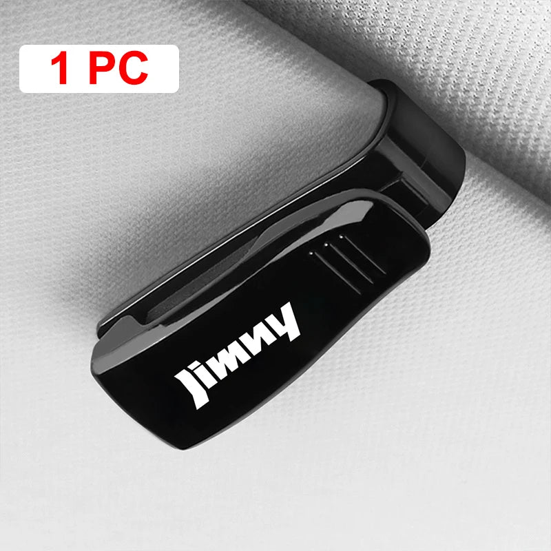 For Suzuki Jimny jb74 jb64 jb43 jb53 Auto Accessories Car Sun Visor Glasses Clip Sunglasses Case Card Ticket Holder Pen Case