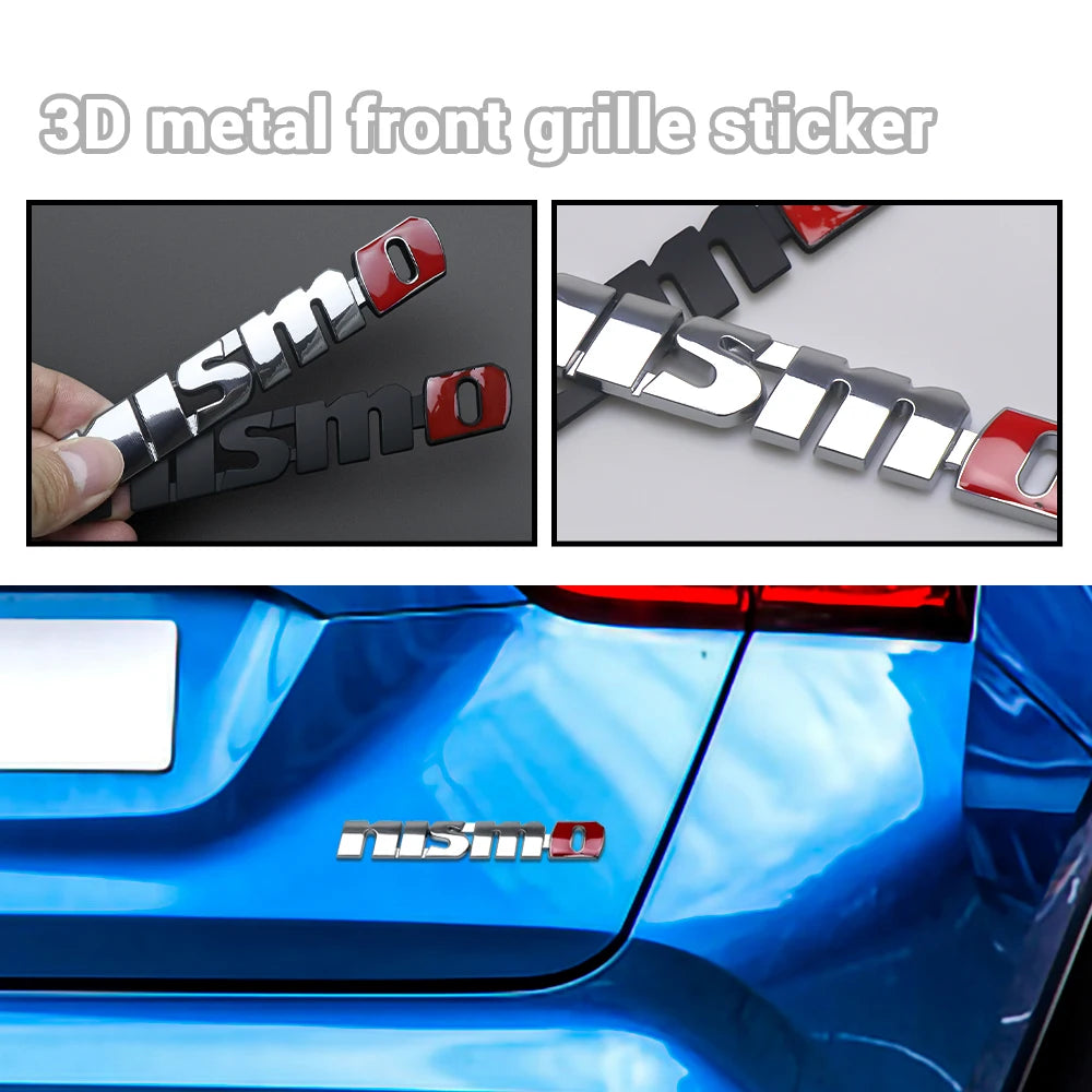 ABS Car Rear Trunk Fender Side Letter Sticker for Nissan NISMO Badge X-Trail Xterra Qashqai Elgrand Juke Patrol Note Accessories