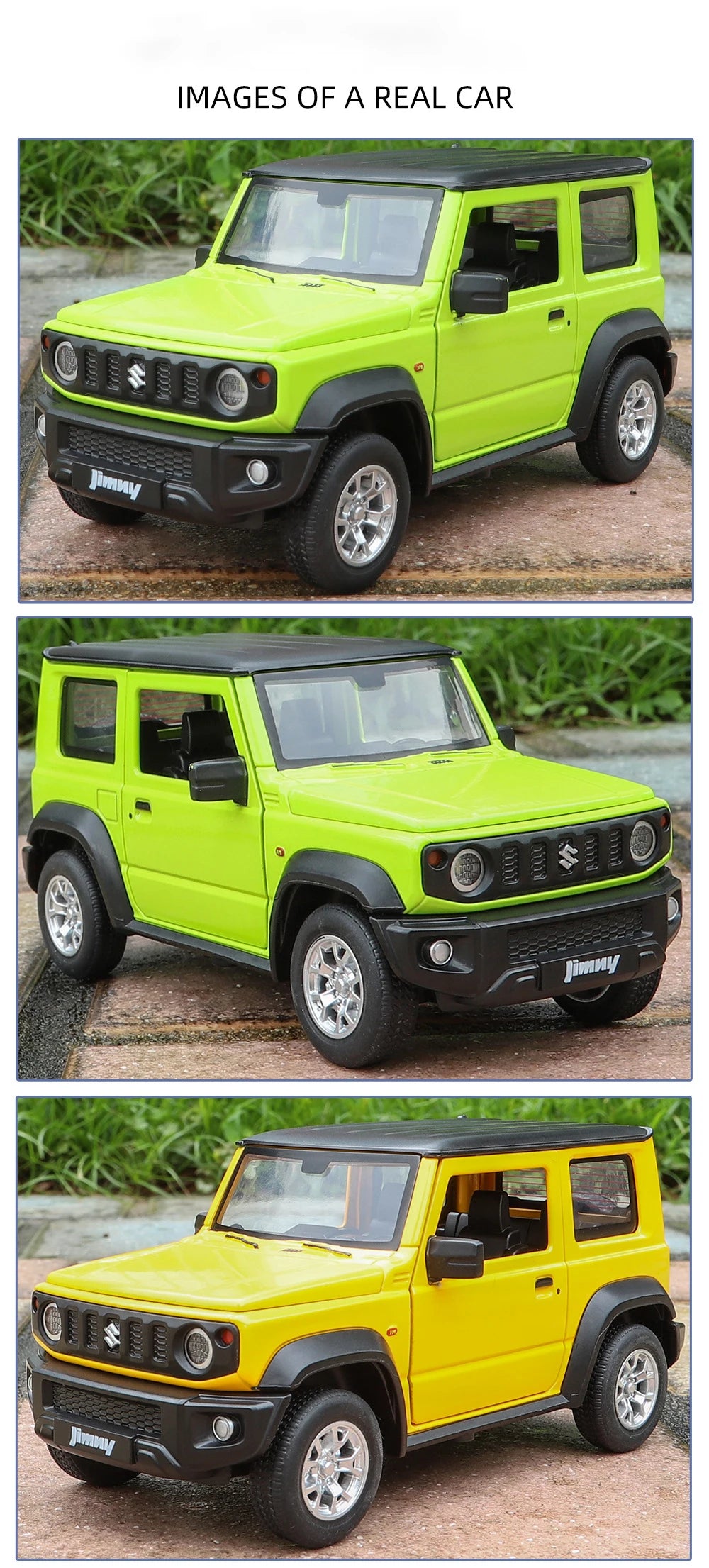 1:24 SUZUKI Jimny SUV Alloy Car Model Diecasts Metal Off-Road Vehicles Car Model Simulation Sound Light Collection Kids Toy Gift