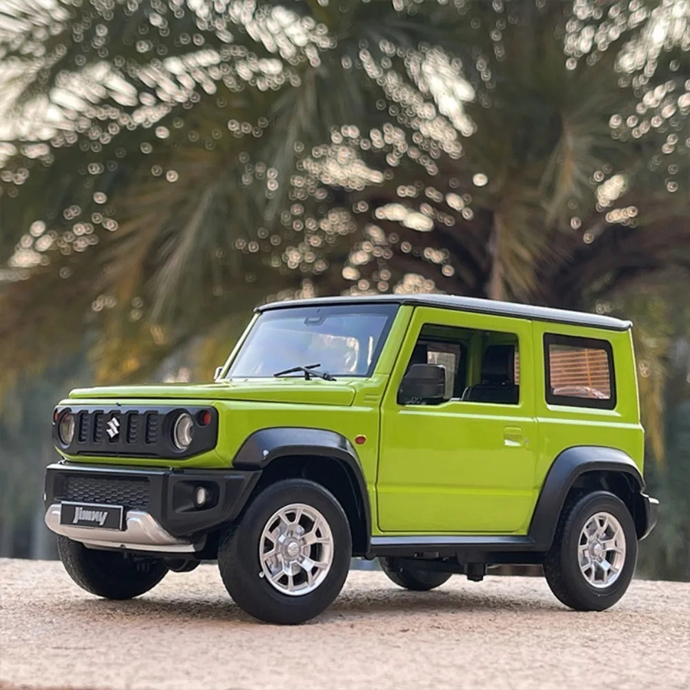 1:18 SUZUKI Jimny Alloy Diecast Car Models Off-Road Vehicles Toy with Sound and Light Car Model Simulation Collection Kids Gifts