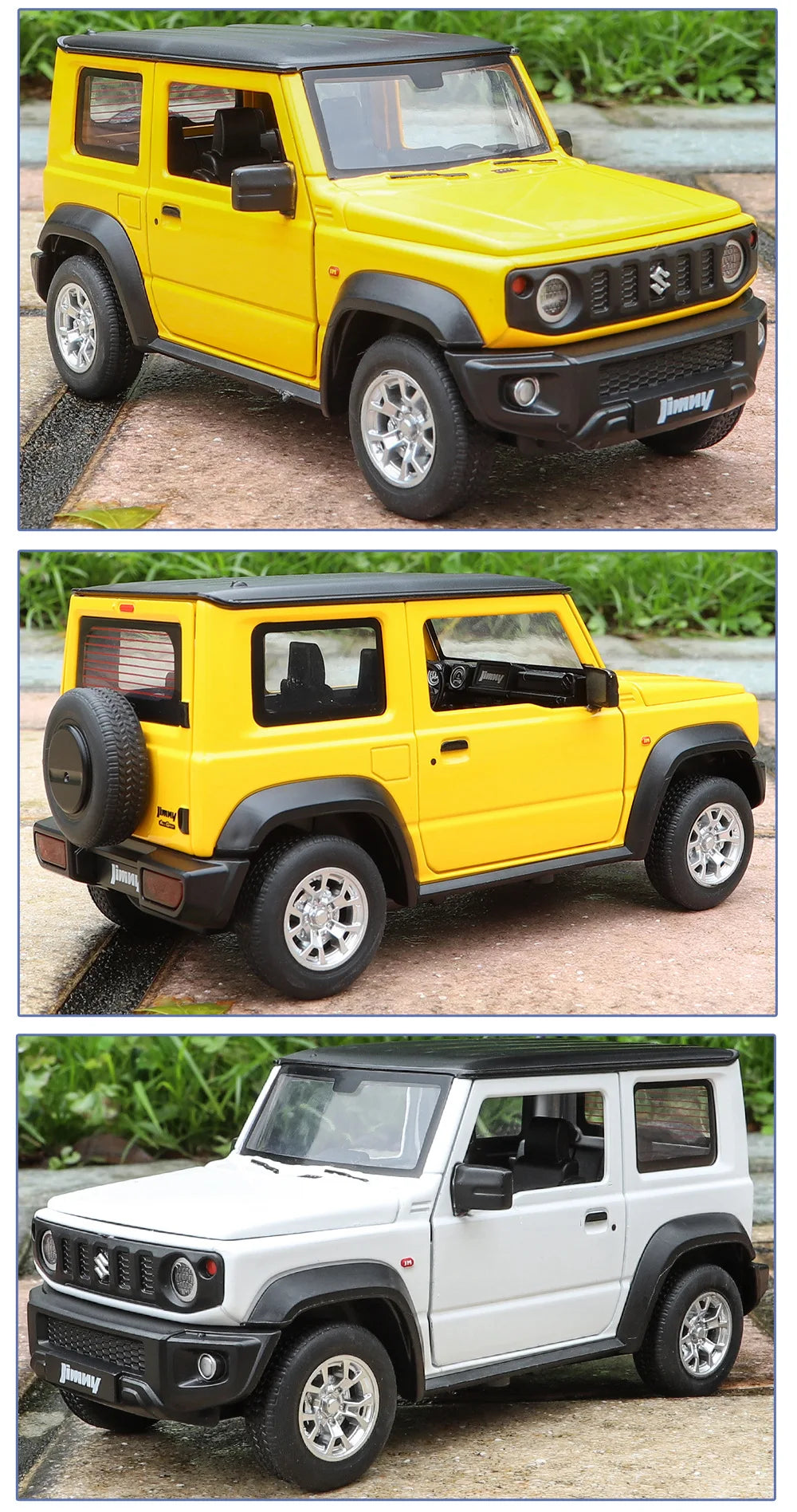 1:24 SUZUKI Jimny SUV Alloy Car Model Diecasts Metal Off-Road Vehicles Car Model Simulation Sound Light Collection Kids Toy Gift