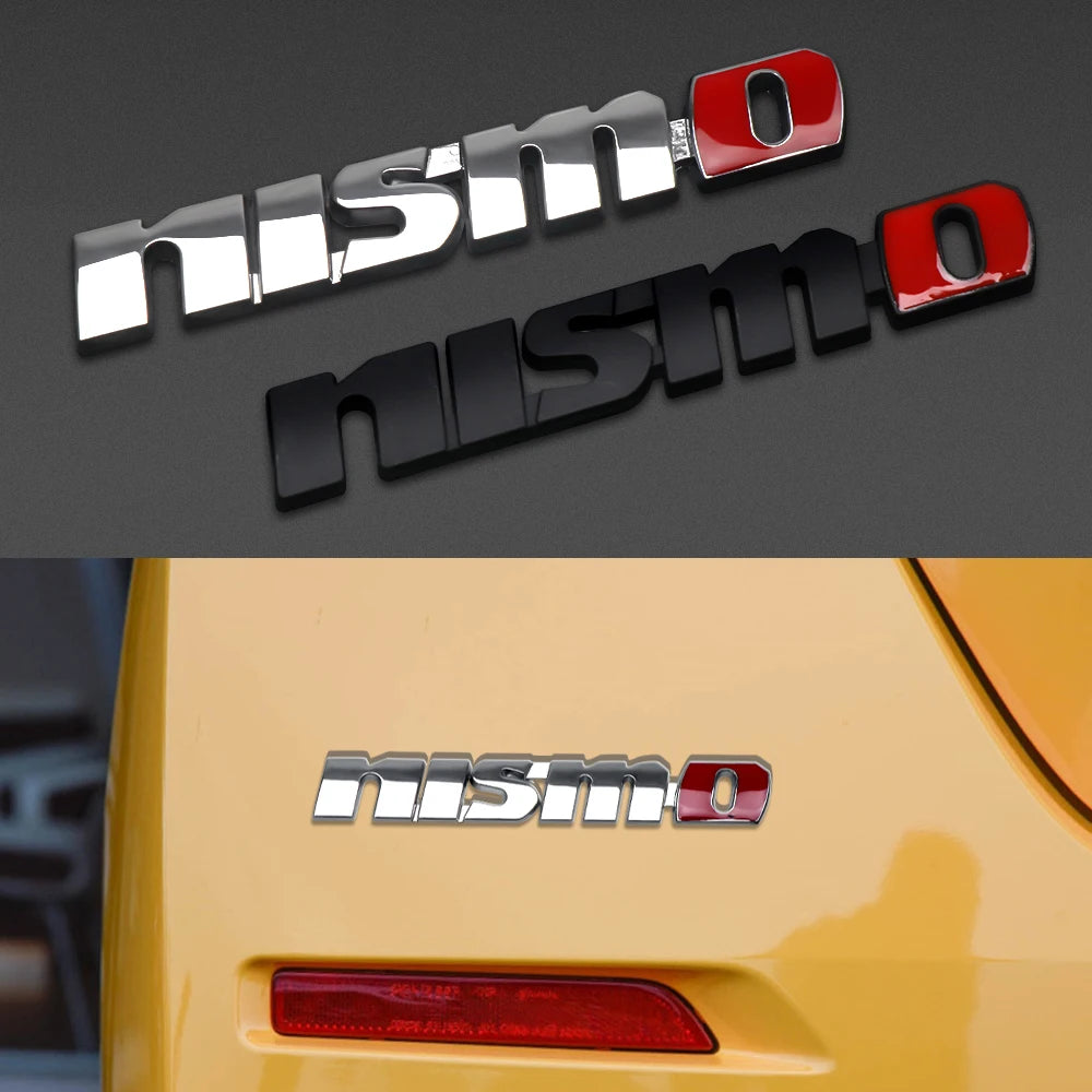 ABS Car Rear Trunk Fender Side Letter Sticker for Nissan NISMO Badge X-Trail Xterra Qashqai Elgrand Juke Patrol Note Accessories