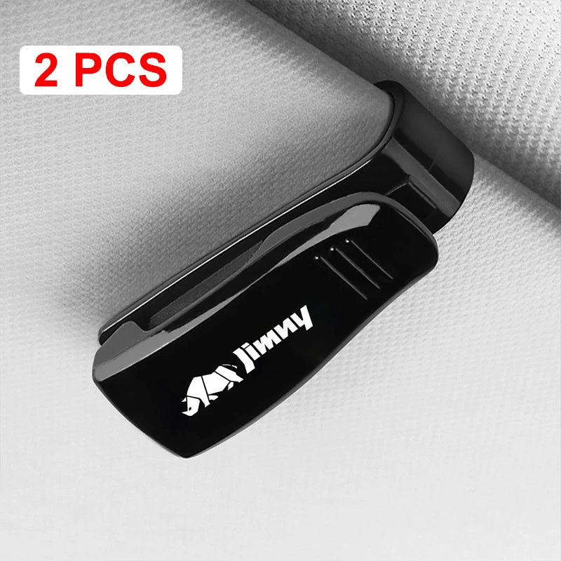 For Suzuki Jimny jb74 jb64 jb43 jb53 Auto Accessories Car Sun Visor Glasses Clip Sunglasses Case Card Ticket Holder Pen Case