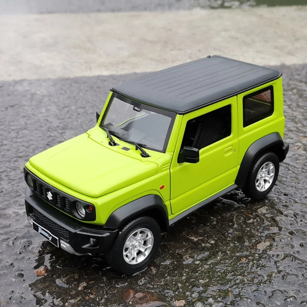 1:18 SUZUKI Jimny Alloy Diecast Car Models Off-Road Vehicles Toy with Sound and Light Car Model Simulation Collection Kids Gifts