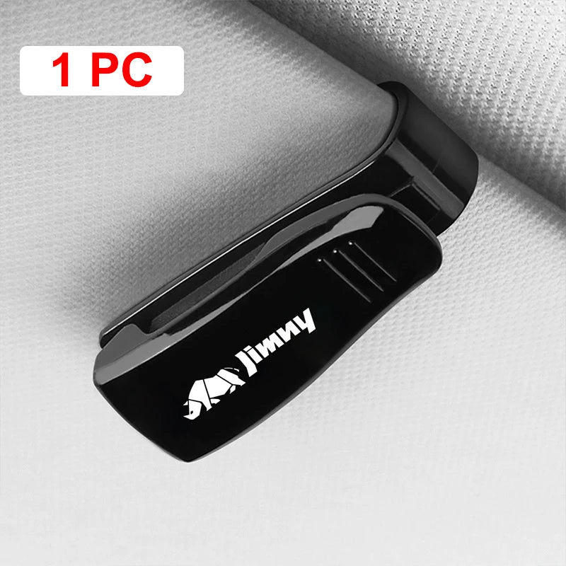 For Suzuki Jimny jb74 jb64 jb43 jb53 Auto Accessories Car Sun Visor Glasses Clip Sunglasses Case Card Ticket Holder Pen Case