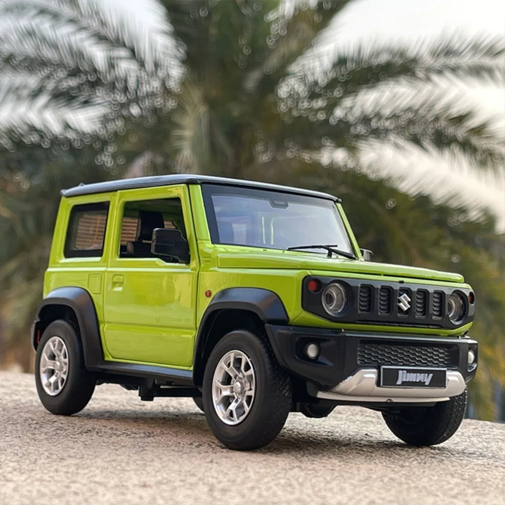1:18 SUZUKI Jimny Alloy Diecast Car Models Off-Road Vehicles Toy with Sound and Light Car Model Simulation Collection Kids Gifts